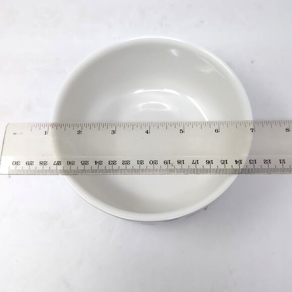 VTG Villeroy & Boch Twist Anna 2 Round Vegetable Bowls White Blue Polka Dots - Picture 11 of 14